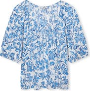 Rails Kirstie Floral Split Neck Top