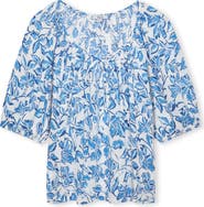 Rails Kirstie Floral Split Neck Top