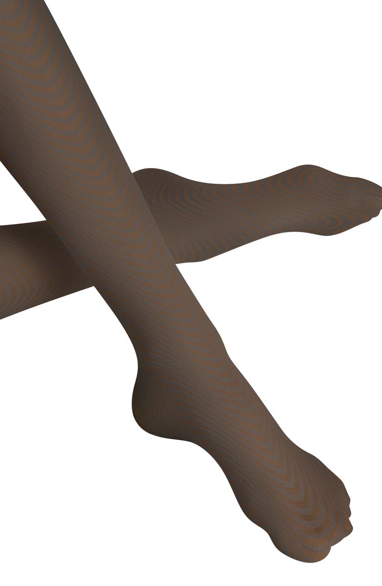 Falke Sandbank High Waist Tights, Alternate, color, Black