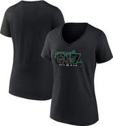 FANATICS Women's Fanatics Branded Black Boston Celtics Hometown Collection 617 V-Neck T-Shirt