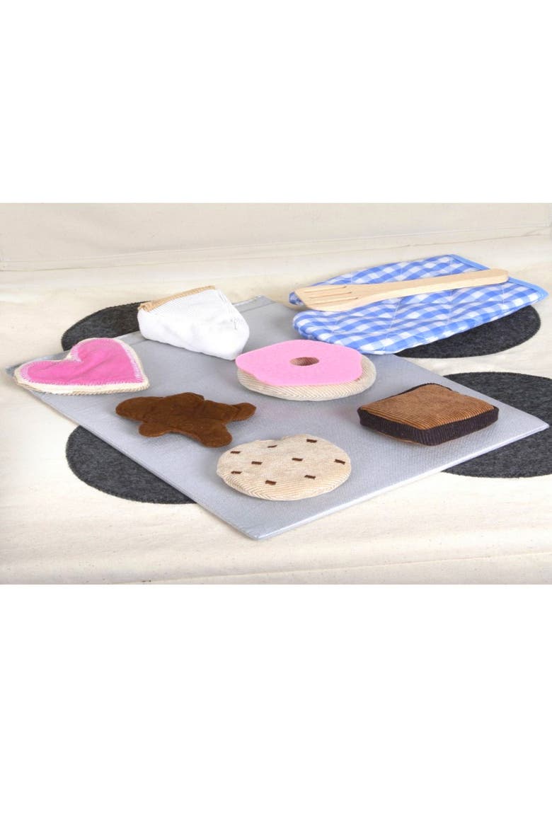 PopOhVer Pretend Play Plush Baking Food Play Set, Alternate, color, Multicolored