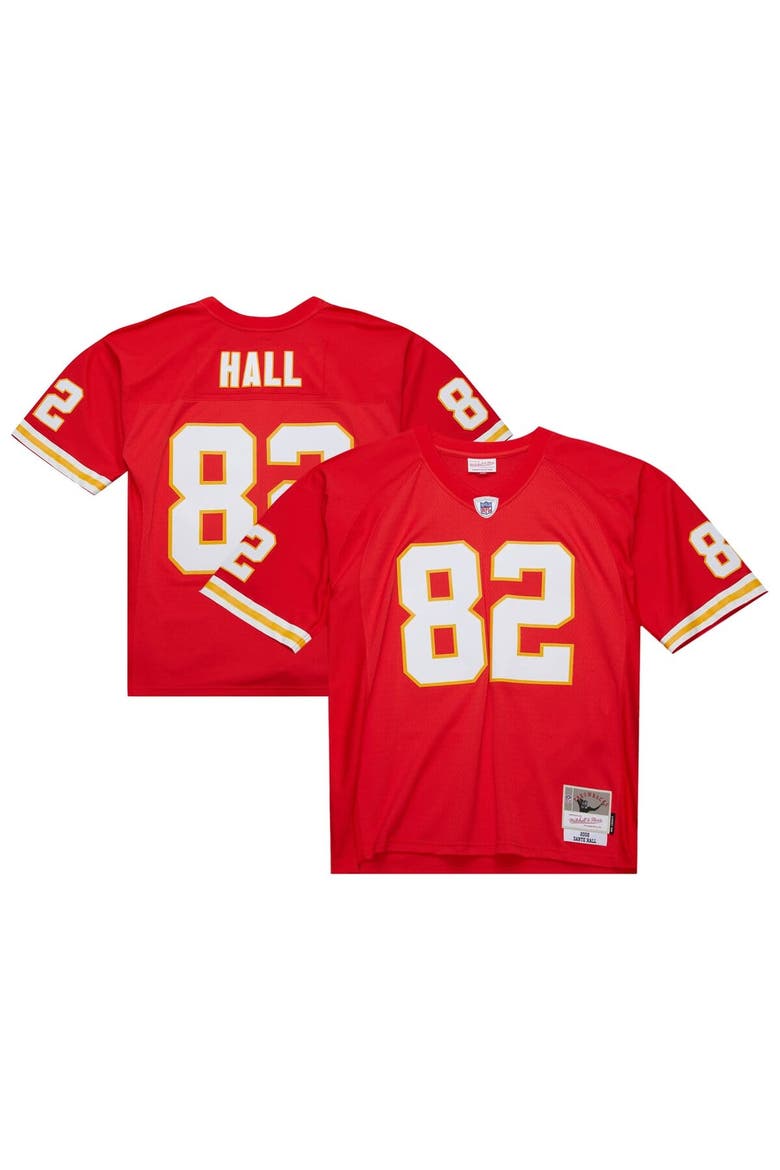 Men's Mitchell & Ness Dante Hall Red Kansas City Chiefs 2002 Legacy Replica Jersey, Main, color, Red