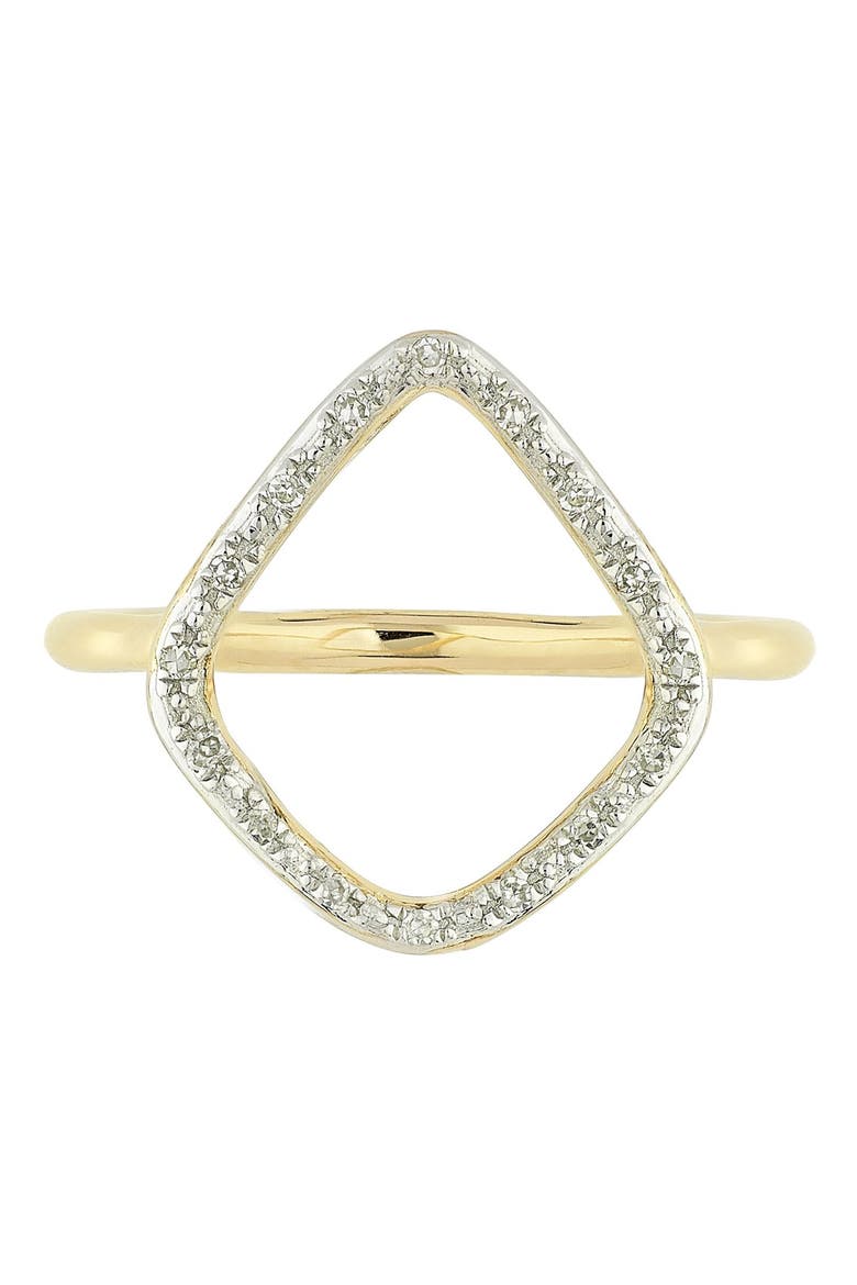 Riva Diamond Hoop Ring, Main, color, YELLOW GOLD