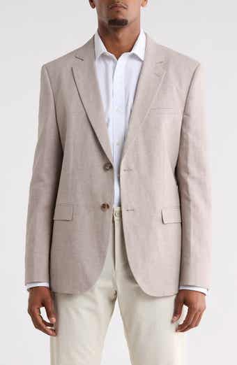 Arti Slim Fit Cotton & Linen Suit Jacket
