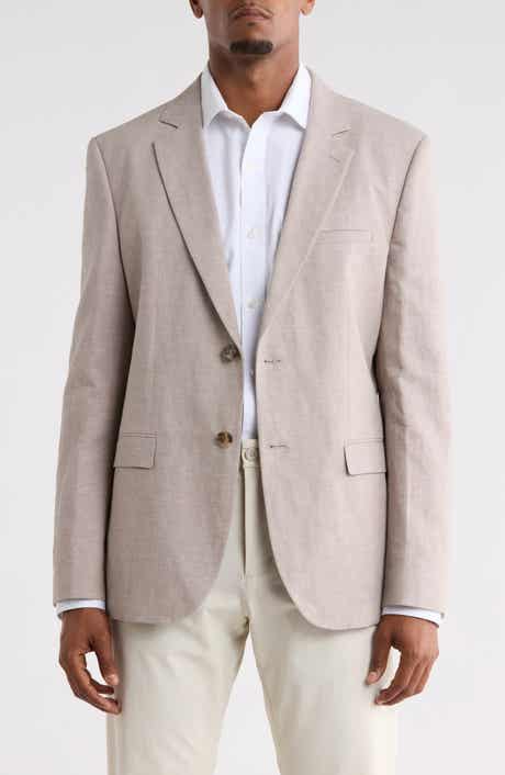 Arti Slim Fit Cotton & Linen Suit Jacket