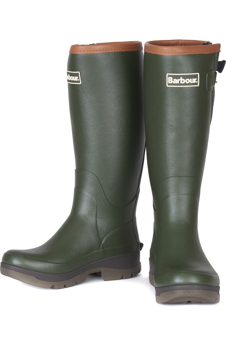 Barbour Tempest Waterproof Rain Boot, Alternate, color,
