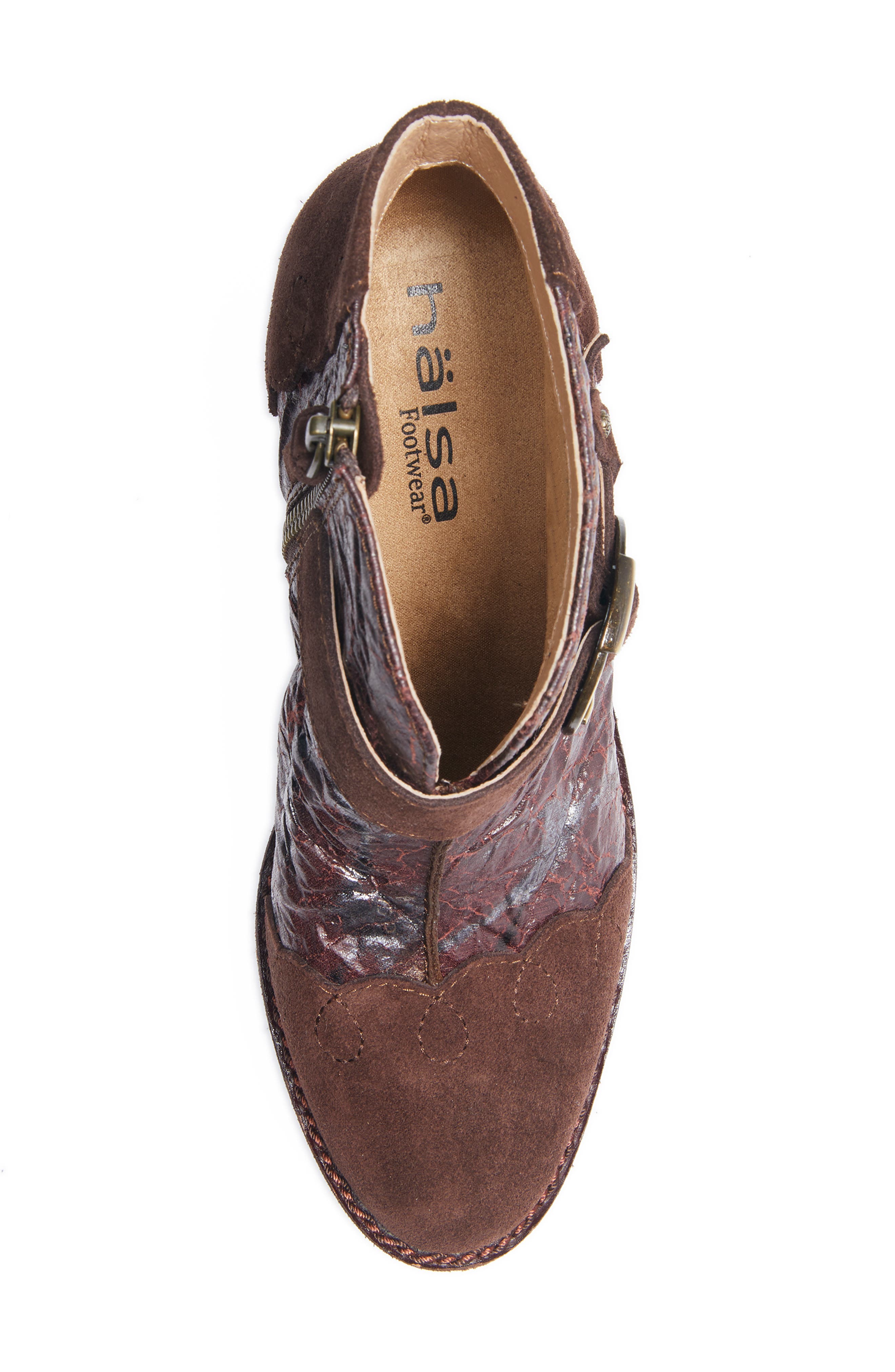 Miranda Bootie, Alternate, color, DARK BROWN