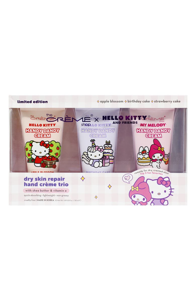THE CREME SHOP x Hello Kitty Friends Dry Skin Repair Hand Cream Set $30 Value, Alternate, color, 