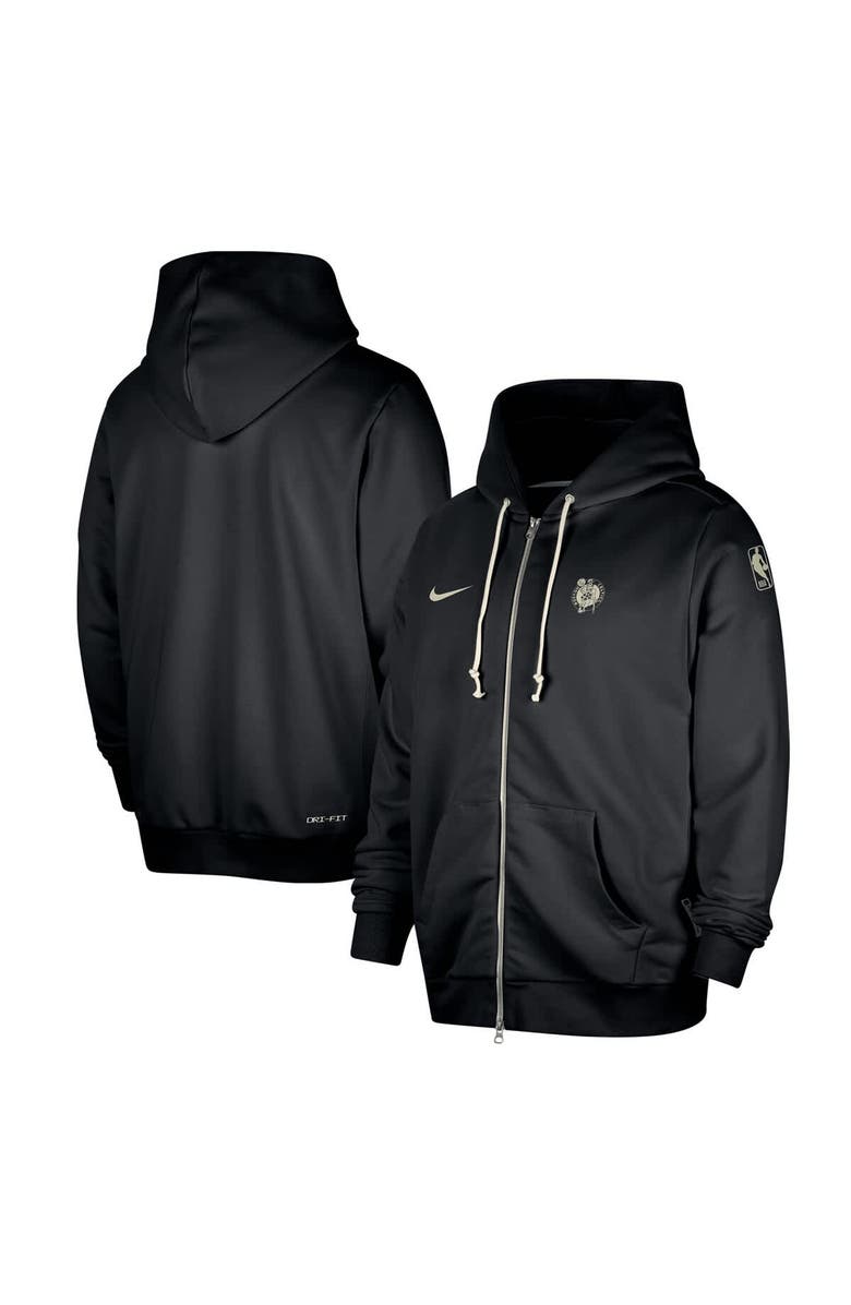 Nike Men's Nike Black Boston Celtics Authentic Standard Issue Full-Zip Hoodie Jacket, Main, color, Black