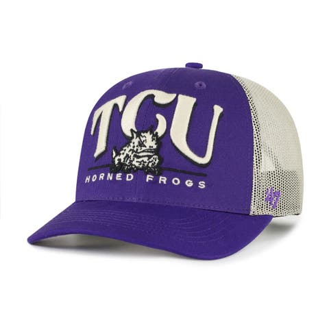 Men's '47 Purple TCU Horned Frogs Arid Adjustable Trucker Hat