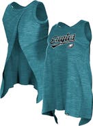 New Era Women's New Era Midnight Green Philadelphia Eagles  Space Dye Active Tank Top