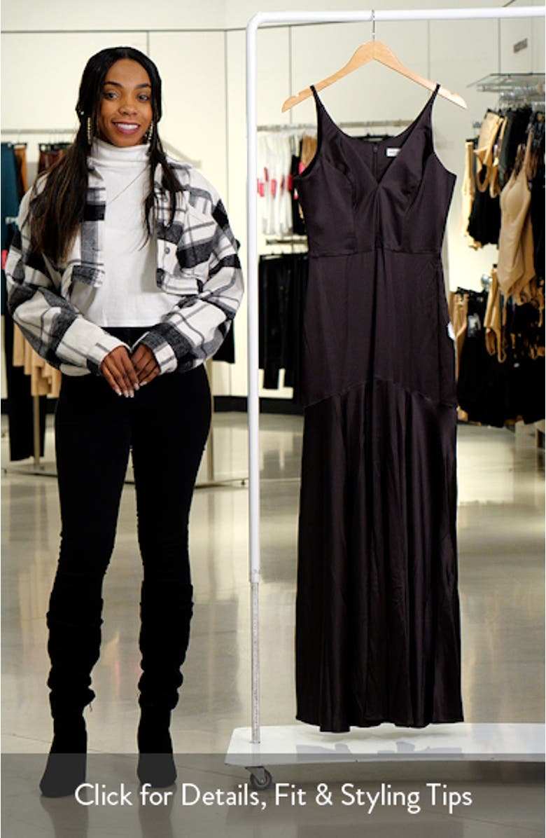 Shirley Stretch Satin Mermaid Gown, sales video thumbnail