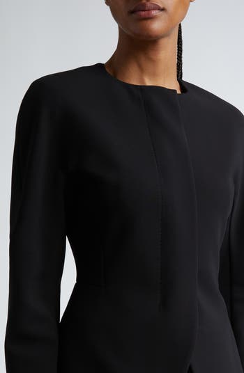 Max Mara Girone Collarless Jersey Jacket | Nordstrom