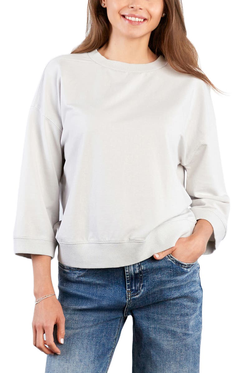 HINT OF BLU The Daily Boxy Sweatshirt, Alternate, color, Glacier Grey