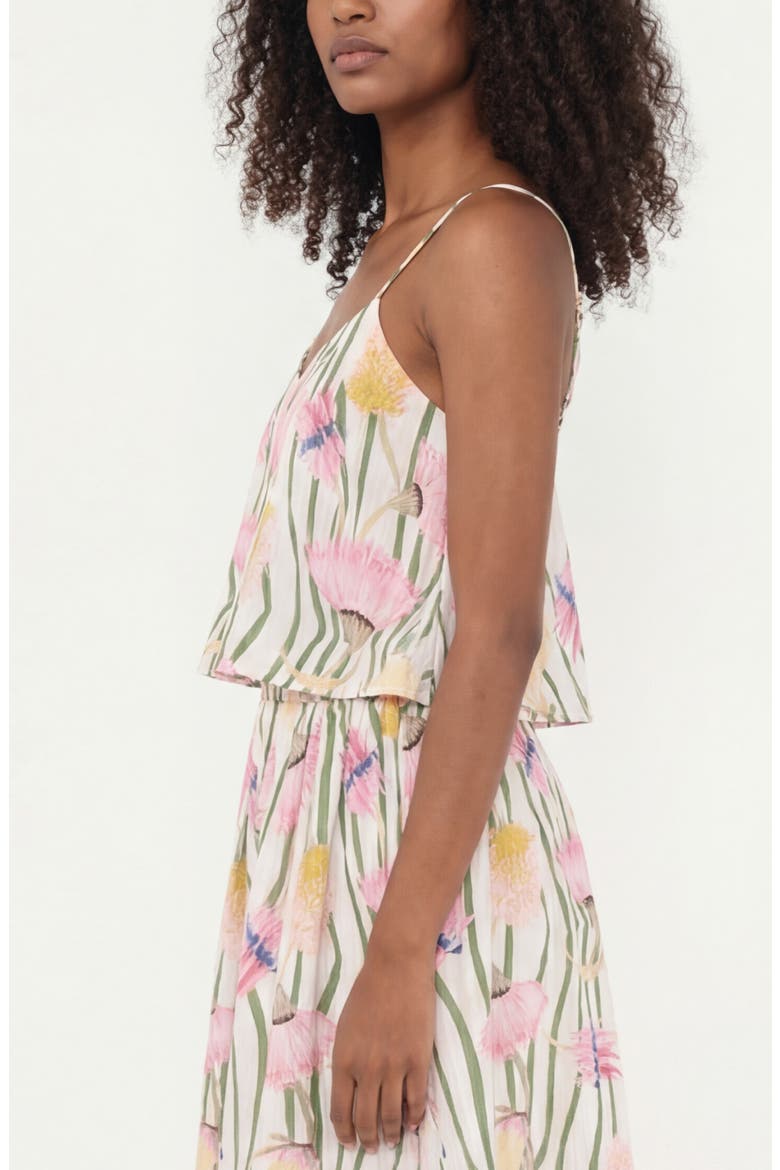The Reef Pleated Camisole, Alternate, color, AUSSIE DESERT FLOWERS