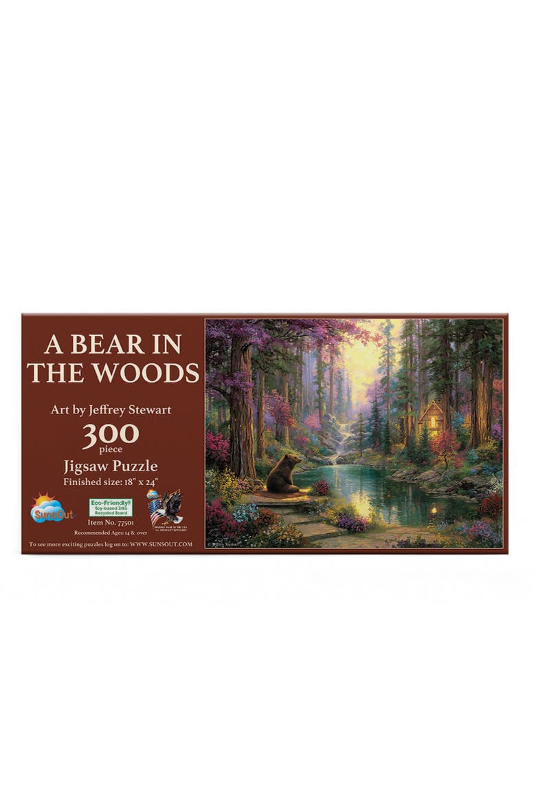 A Bear in the Woods 300 piece Jigsaw Puzzle for Adults, Alternate, color, Multicolor