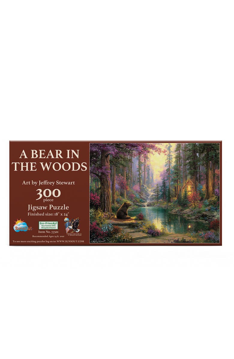 Sunsout A Bear in the Woods 300 piece Jigsaw Puzzle for Adults, Alternate, color, Multicolor