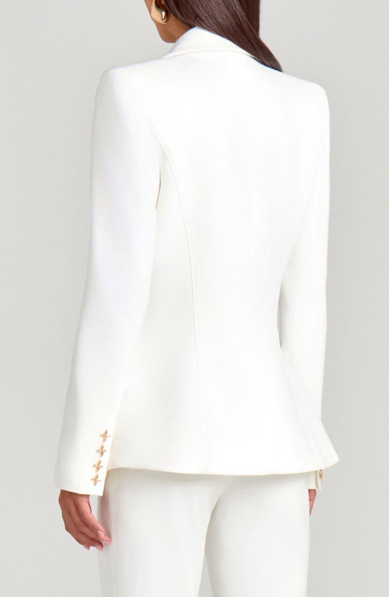 NADINE MERABI Nicola Notch Lapel Stretch Crepe Blazer, Alternate, color,