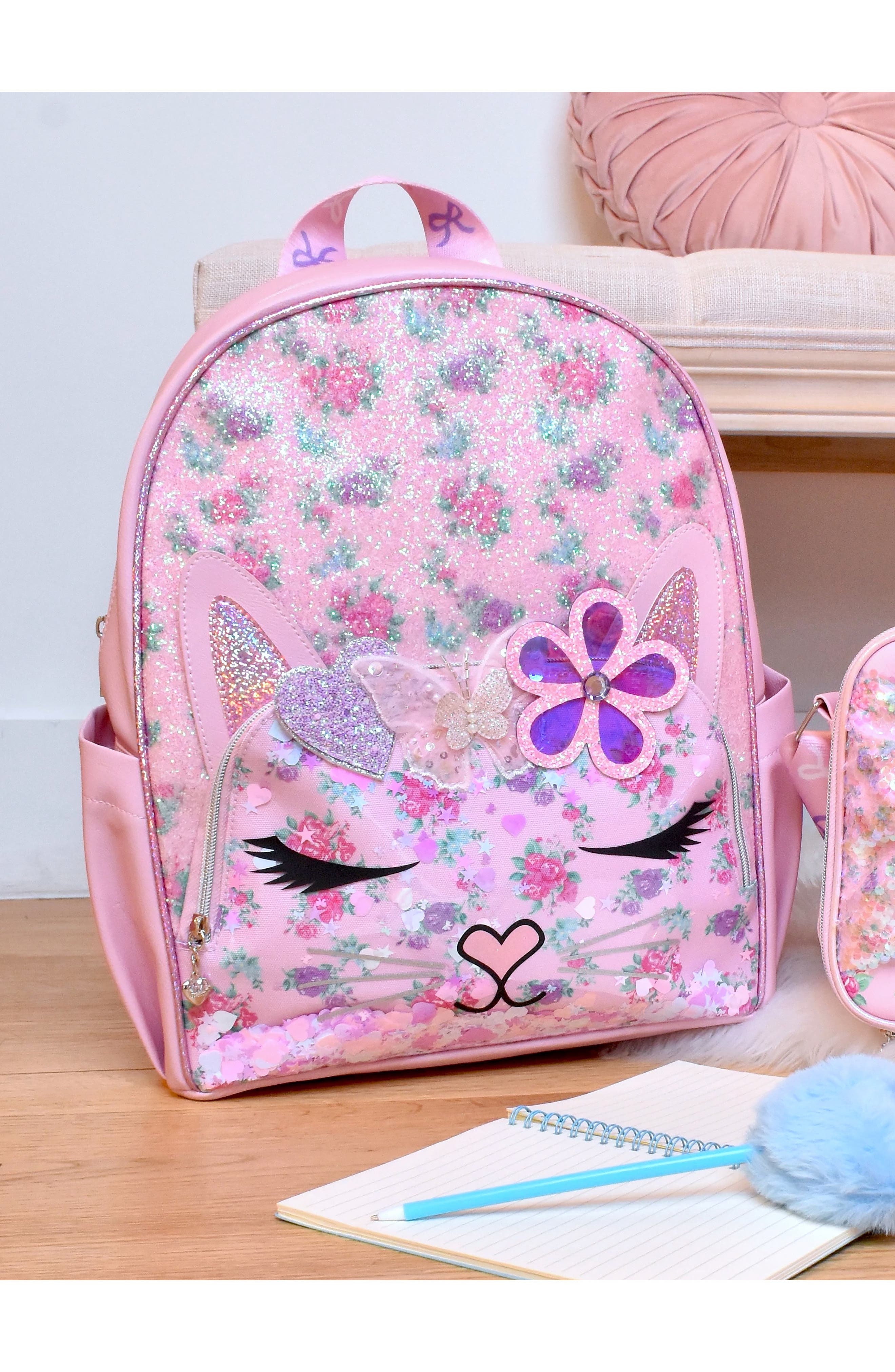 Kids' Bella Floral Large Backpack, Alternate, color, LOLLIPOP