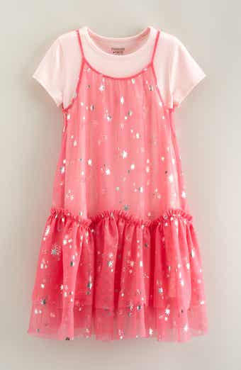 Kids' Metallic Tutu Slipdress & T-Shirt Set