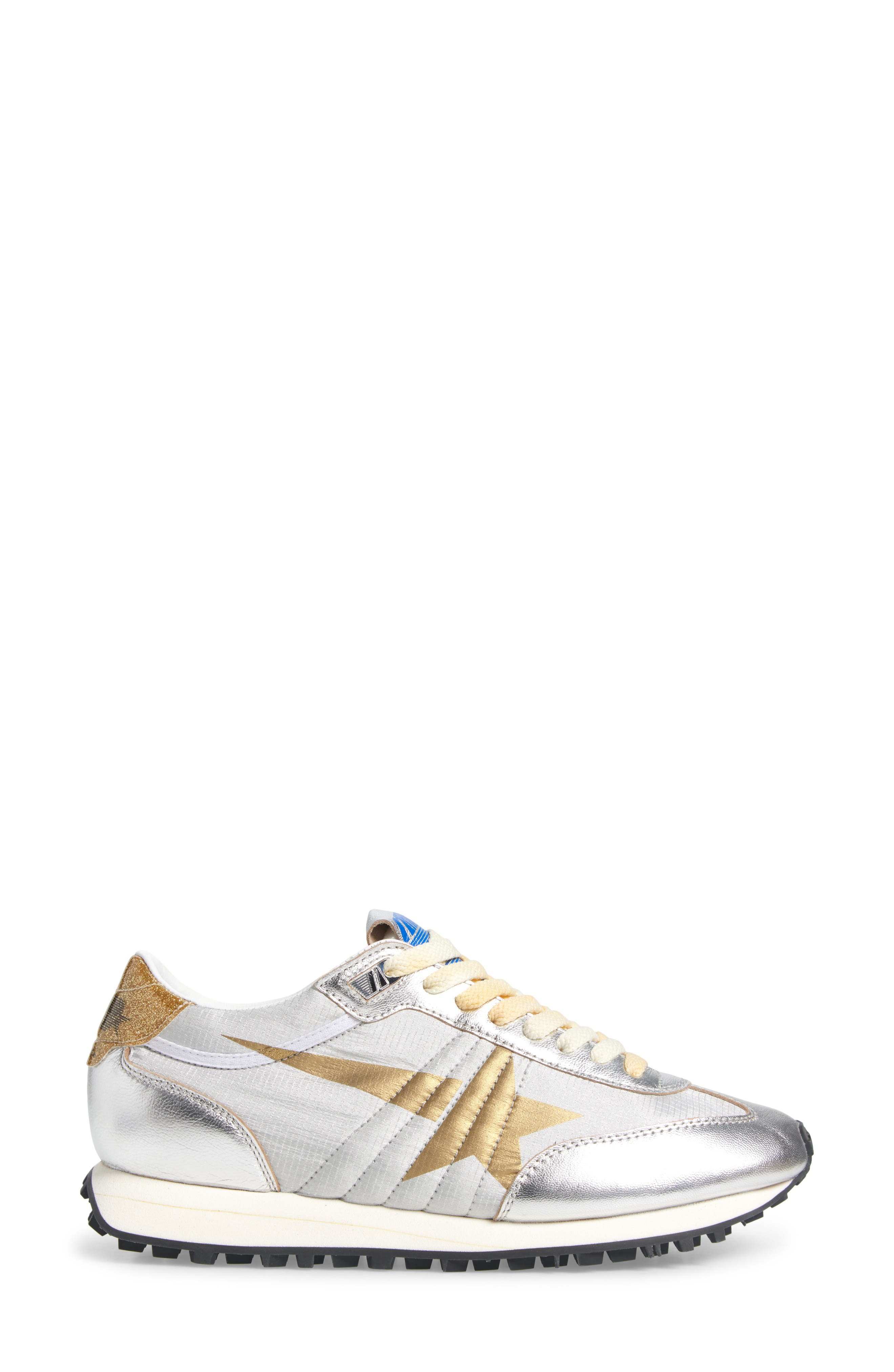 Golden Goose Marathon Sneaker, Alternate, color, Silver/ Gold