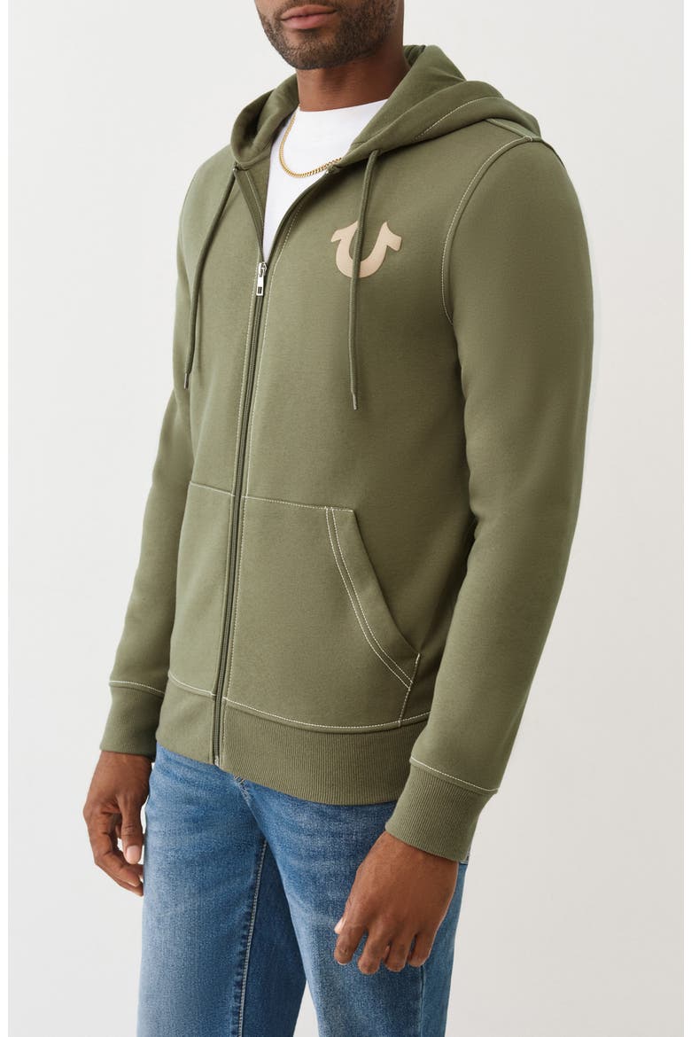 Floating Horseshoe Zip Hoodie, Alternate, color, KALAMATA