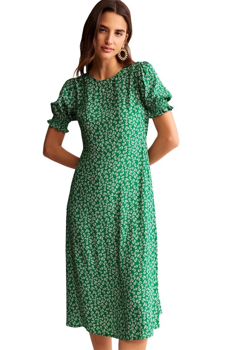 Boden Medallion Print Midi Sheath Dress, Alternate, color, 