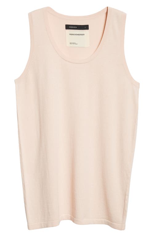 Frenckenberger Big Cotton & Cashmere Tank In Light Pink