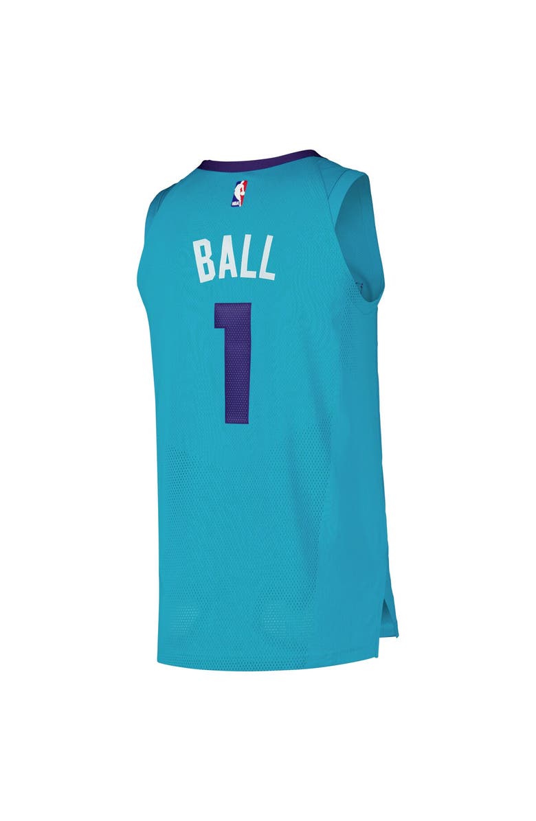 Jordan Brand Men's Jordan Brand LaMelo Ball Teal Charlotte Hornets Authentic Player Jersey - Icon Edition, Alternate, color, 