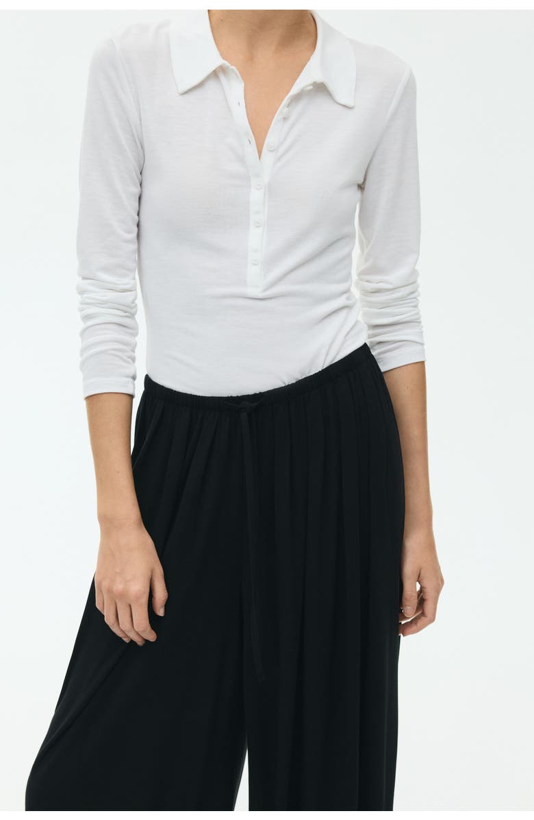 H&M Balloon Drawstring Trousers, Alternate, color, Black