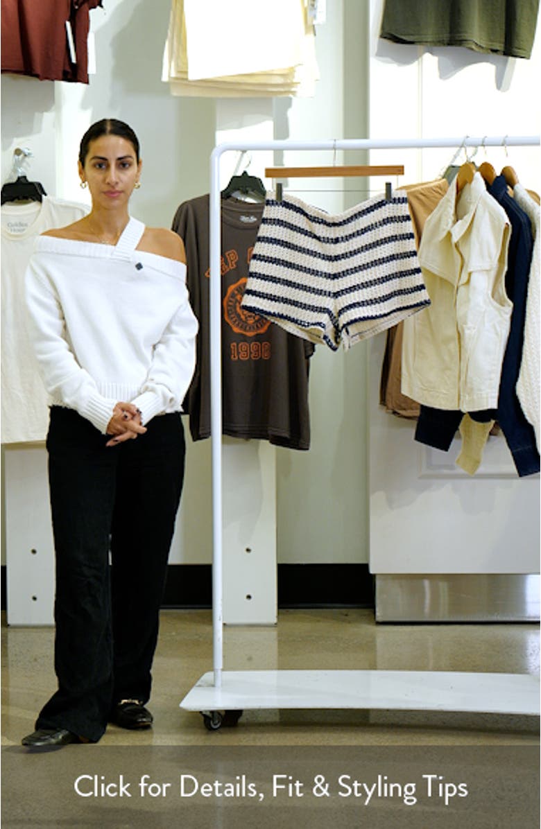 Stripe Open Stitch Shorts, sales video thumbnail