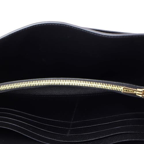 Pre-owned Hermes Hermes Constance To Go Wallet Epsom In Black