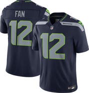 Nike Men's Nike 12s College Navy Seattle Seahawks Team Vapor F.U.S.E. Stitched Limited Jersey