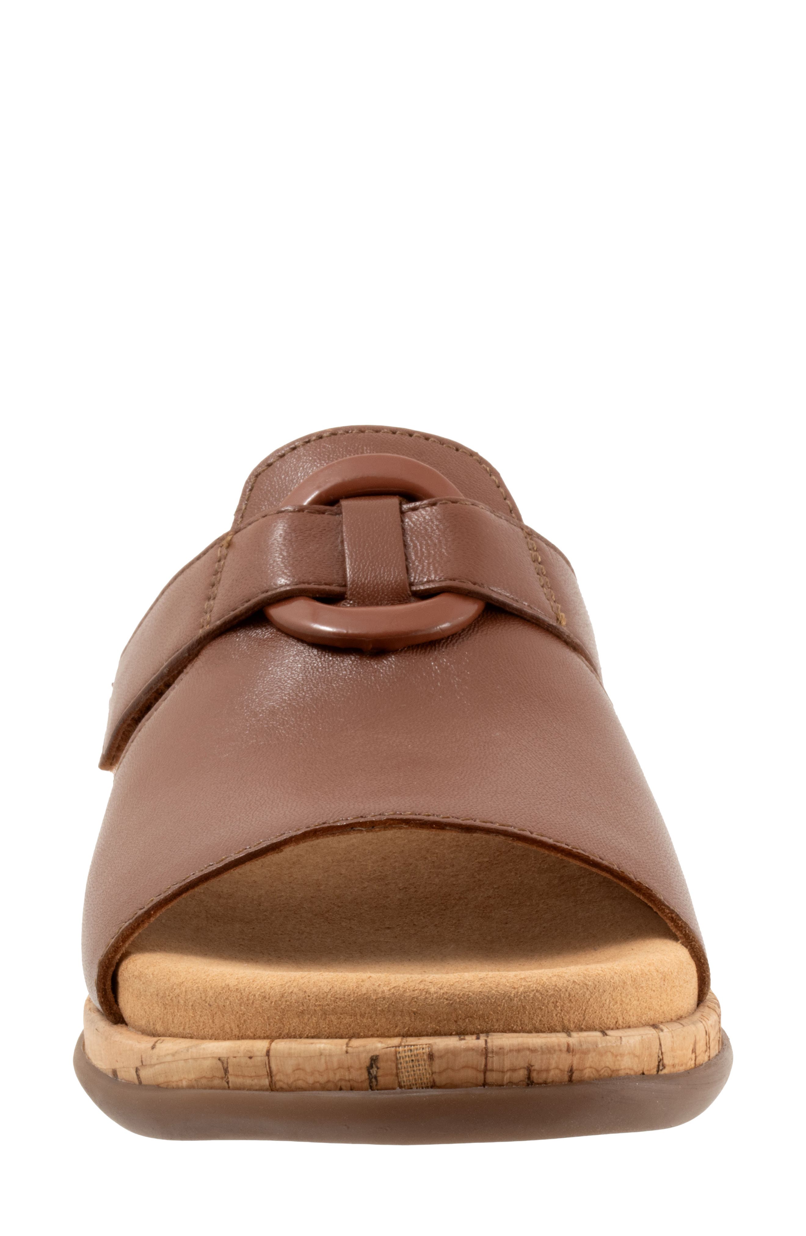 Ginnie Platform Wedge Slide Sandal, Alternate, color, LUGGAGE