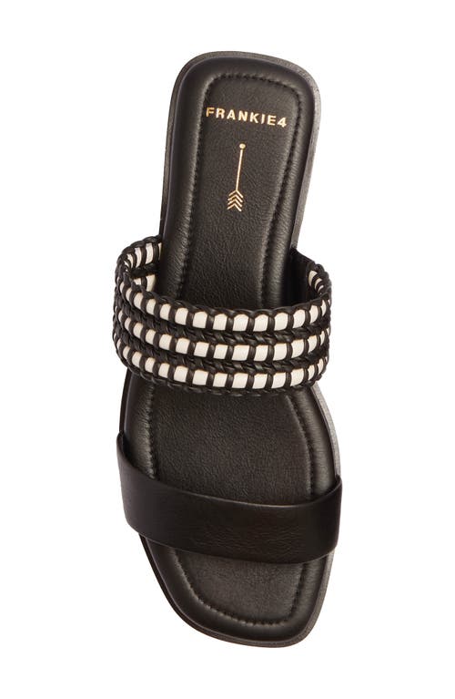 Frankie4 Sloane Slide Sandal In Black Weave