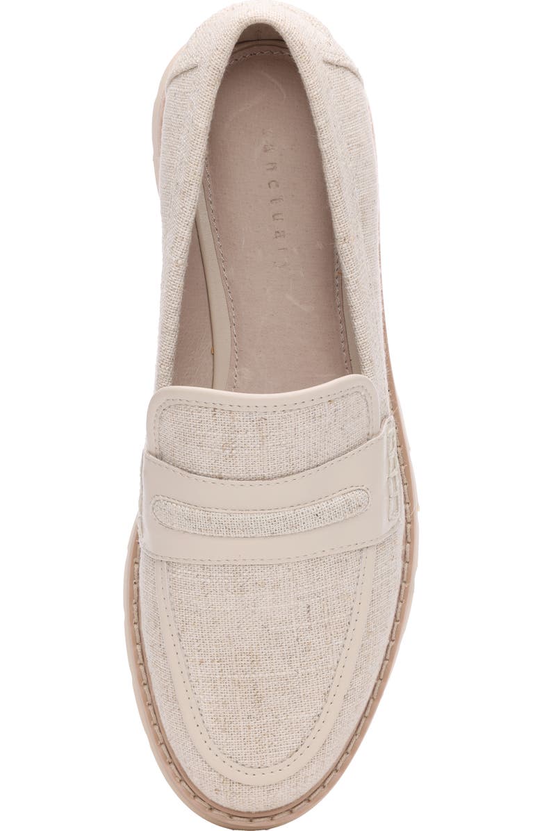 Sanctuary Westside Lite Linen Platform Loafer, Alternate, color,