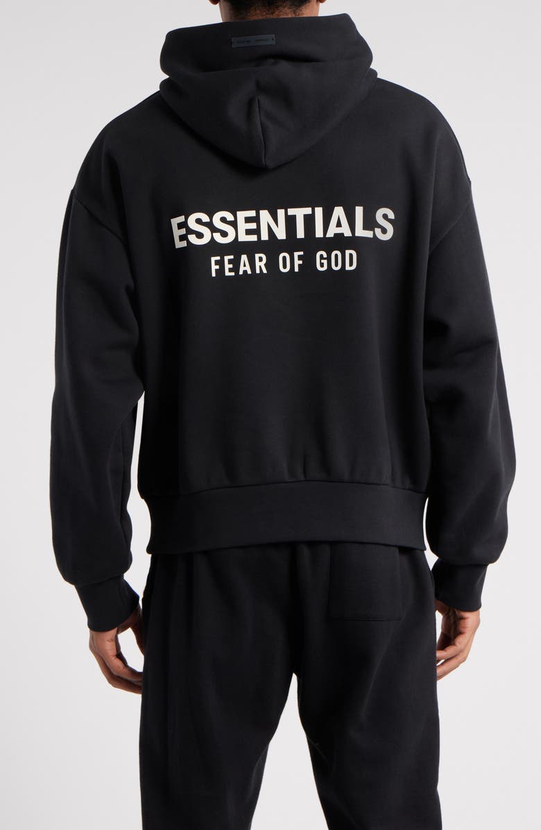 Fear of God Essentials Classic Fit Logo Graphic Hoodie, Main, color,