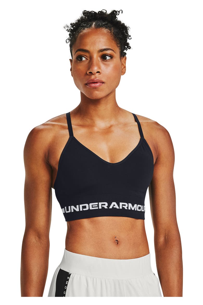 Seamless Low Longline Sports Bra, Alternate, color, 001 BLACK
