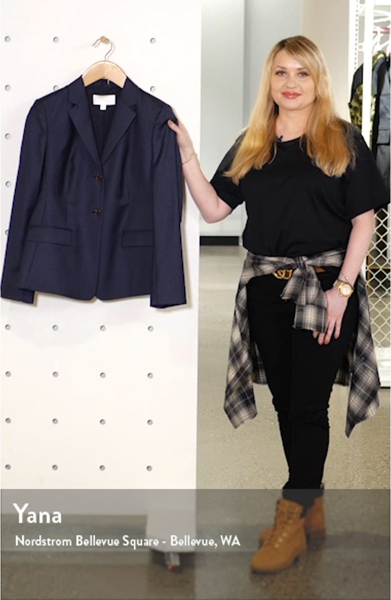 Jatinda Shadow Check Virgin Wool Jacket, sales video thumbnail