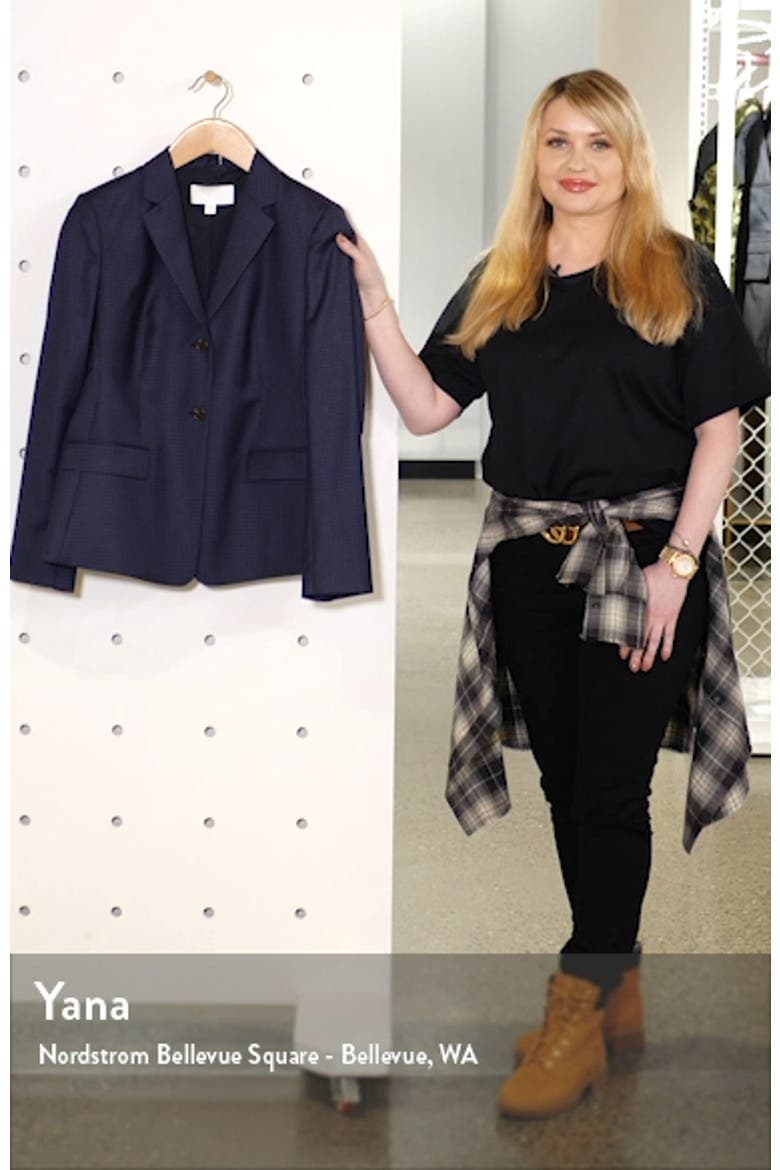 Jatinda Shadow Check Virgin Wool Jacket video