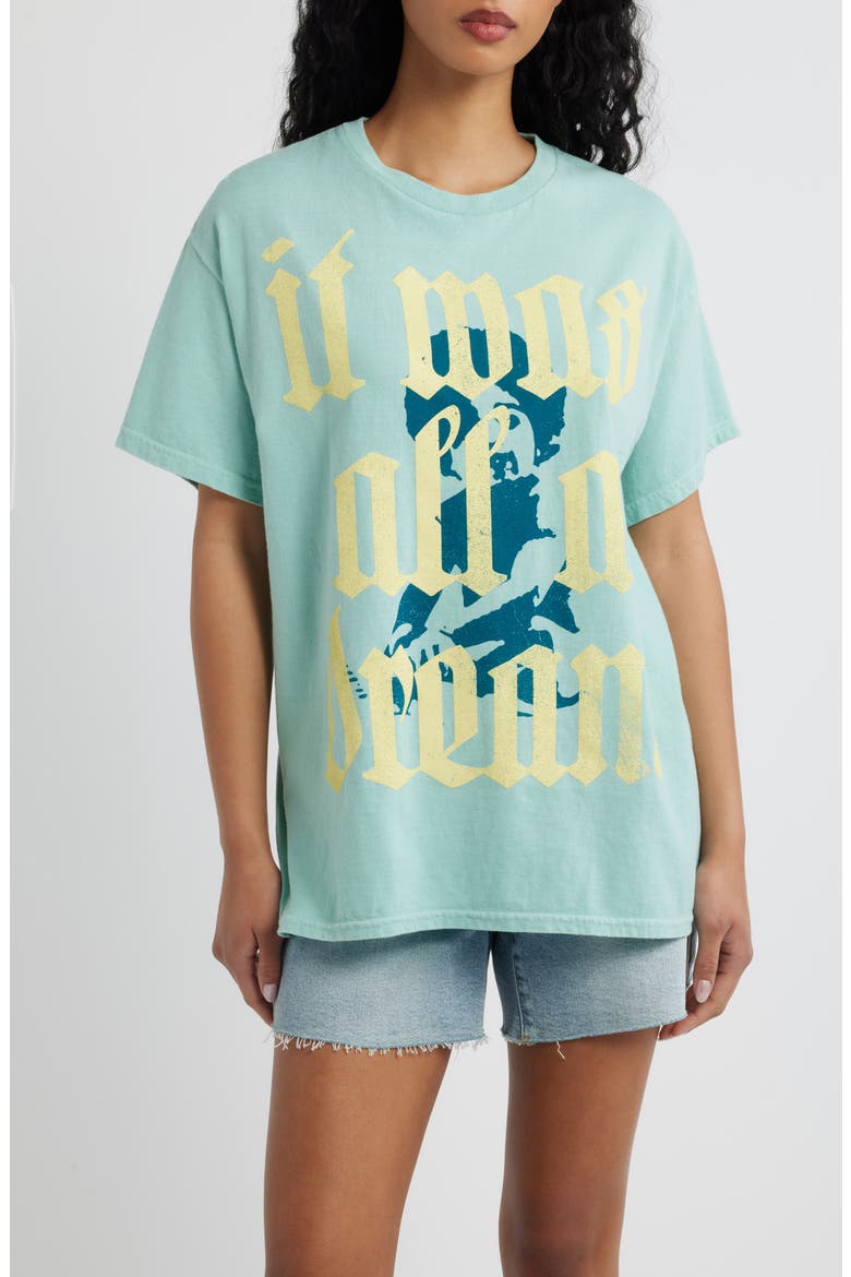 Biggie It Was All a Dream Cotton Graphic T-Shirt, Main, color, SEAFOAM