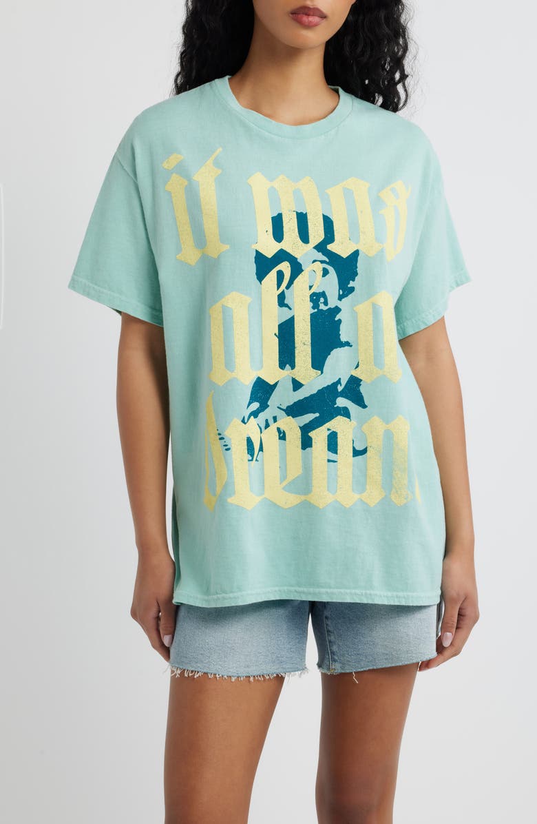 Merch Traffic Biggie It Was All a Dream Cotton Graphic T-Shirt, Main, color, Seafoam