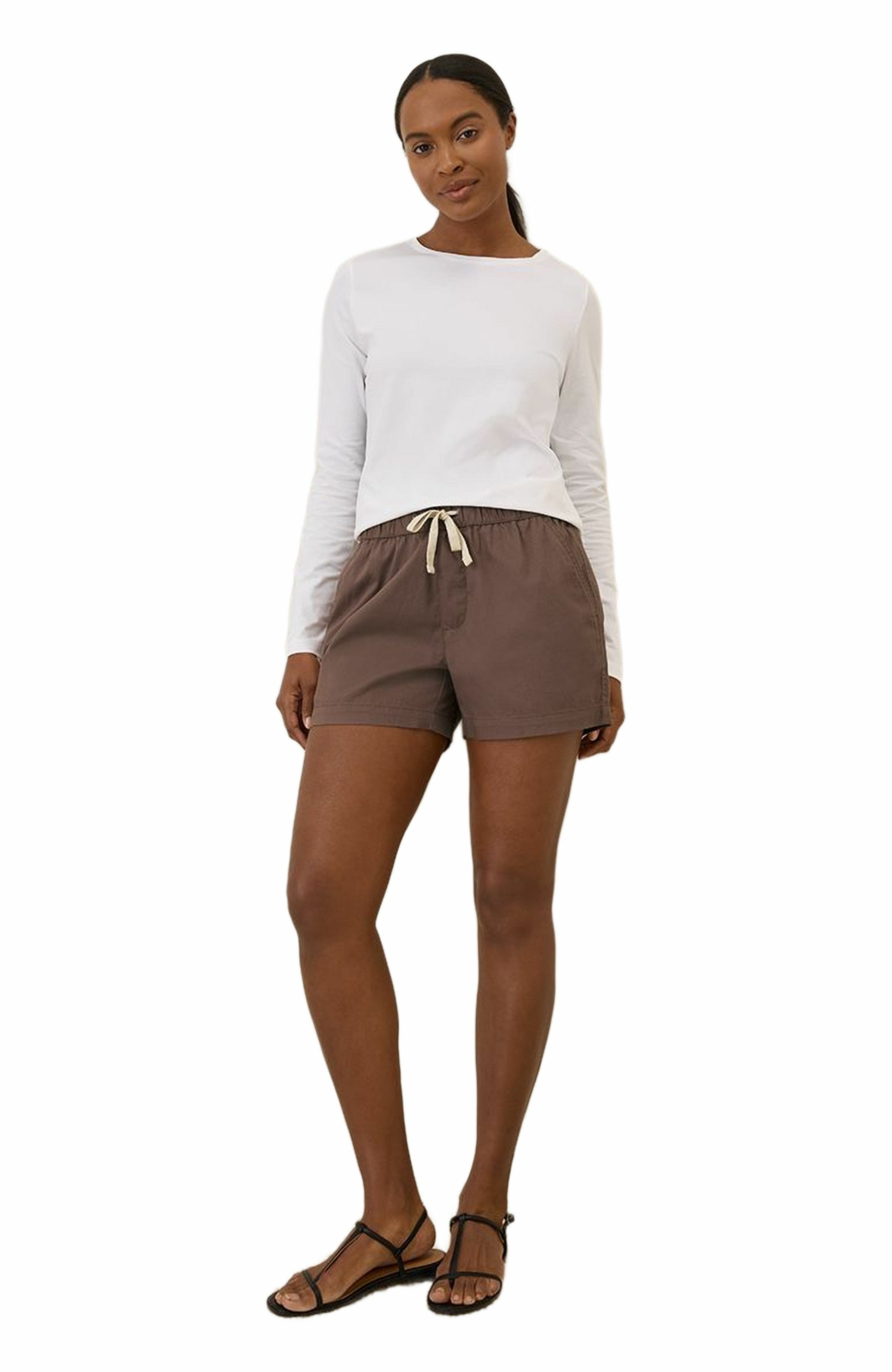 Luxe Stretch Jersey Slim Long Sleeve Tee - image 4
