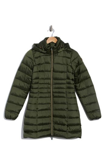 Save The Duck Reese Puffer Coat In Green