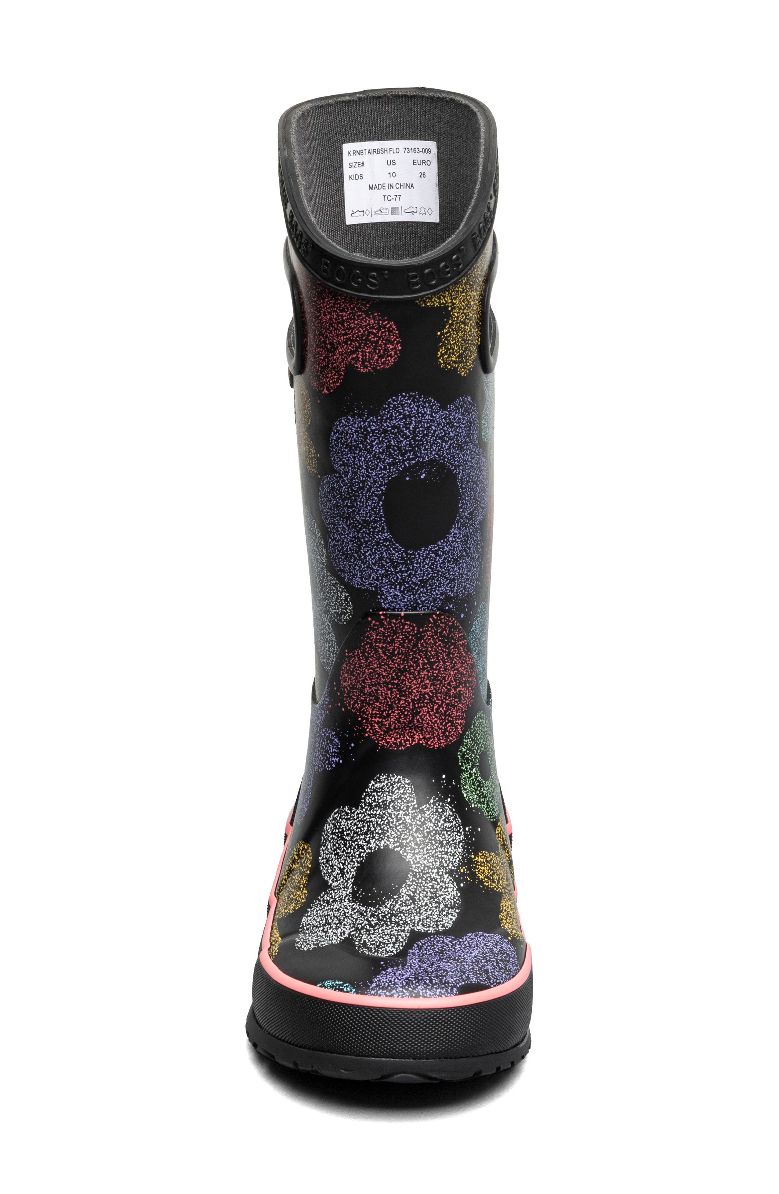 Kids' Waterproof Rain Boot, Alternate, color, BLACK MULTI