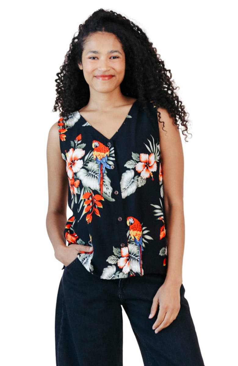 POPLINEN Ada tropical Print Tank, Main, color, 