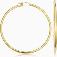 Oradina 14K Yellow Gold Everything Large Hoop Earrings