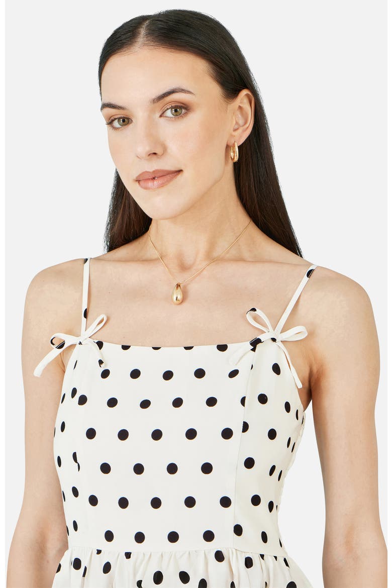 Square Neck Hankerchief Hem Dress, Alternate, color, White