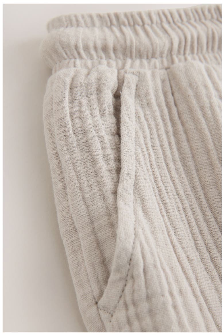 Kids' Cotton Gauze Drawstring Pants, Alternate, color, NEUTRAL