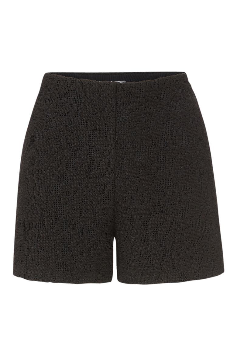 Yadira Lace Shorts, Alternate, color, BLACK